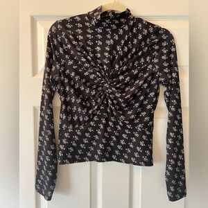 Sea NY Women’s Ada Top, Black color, sample size 4/S